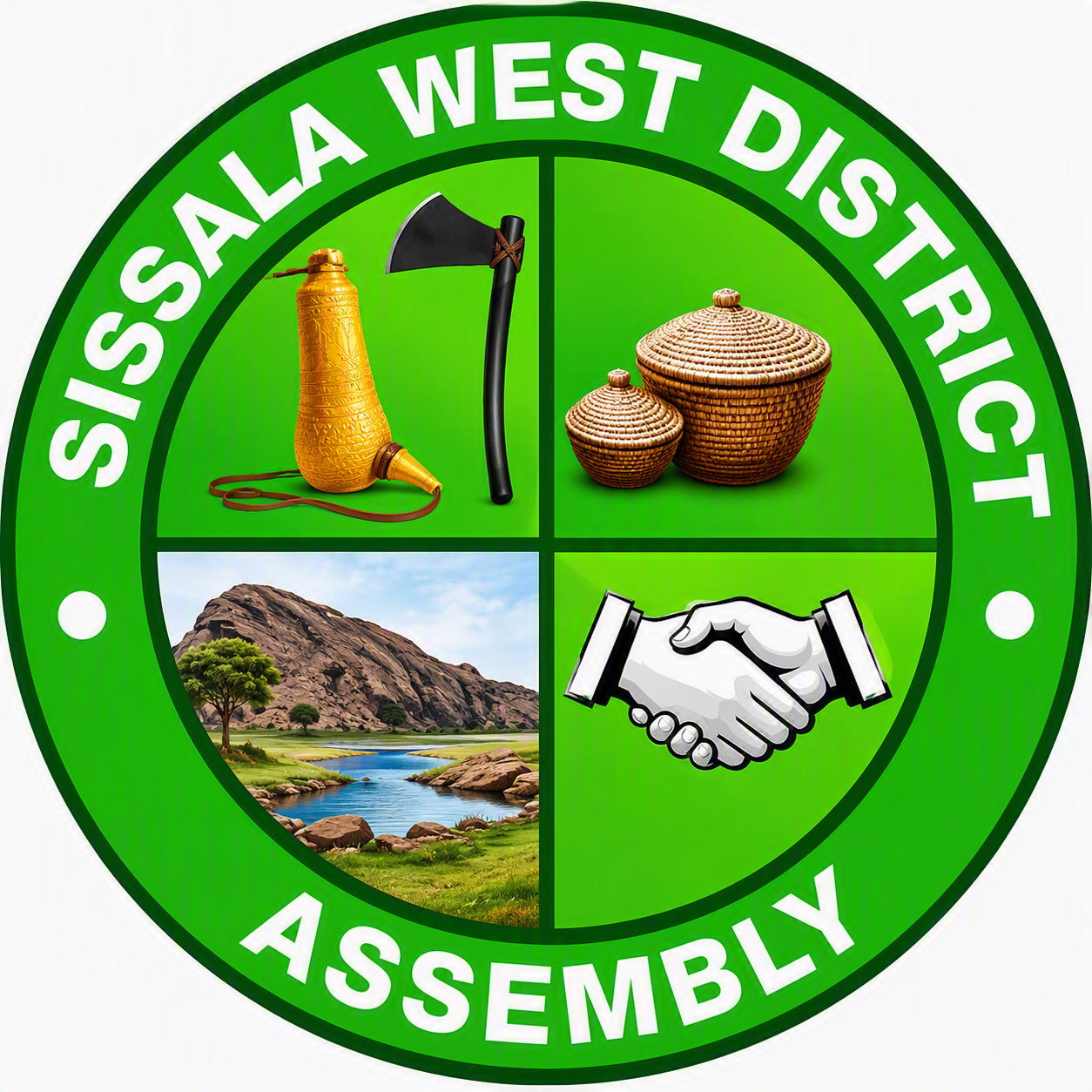 Official crest of the Sissala West District Assembly